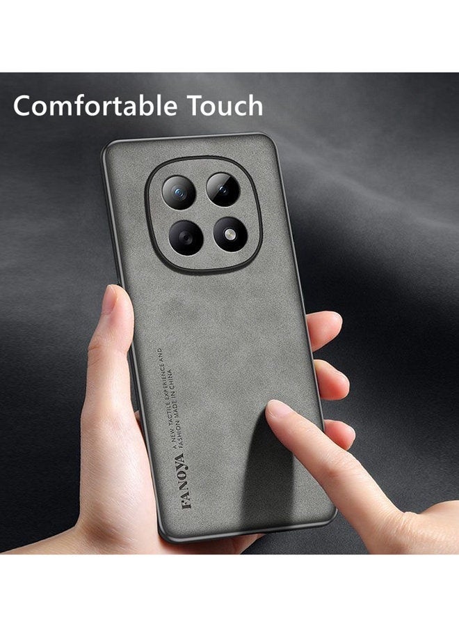 For Xiaomi Redmi Note 15 5G Case， Camera Lens Protection，Imitation Sheepskin Leather Case Matte Bumper ，Military Grade Protection， Premium Texture Shockproof Xiaomi Redmi Note 15 Cover - Image 4